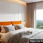 스마트 조명 시스템과 연동되는 스마트 기기 - **Prompt 1: Serene Sunrise Awakening**
    "A cozy, modern bedroom bathed in the soft, warm glow of ...